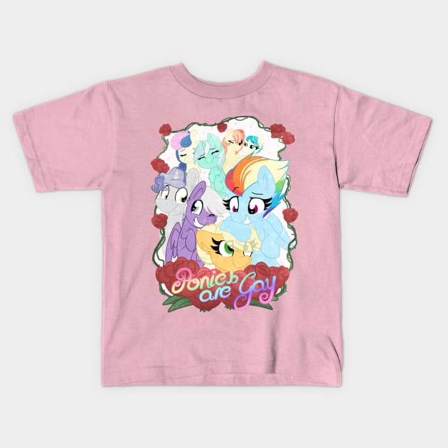 Ponies are Gay! Kids T-Shirt by LBRCloud